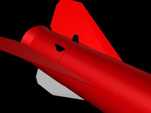 black brant iii sounding rocket 3D Model