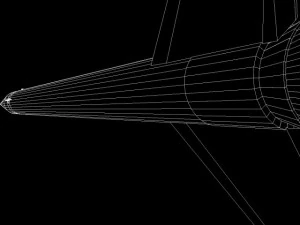 black brant iii sounding rocket 3D Model