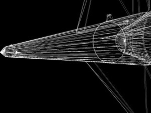 black brant iii sounding rocket 3D Model