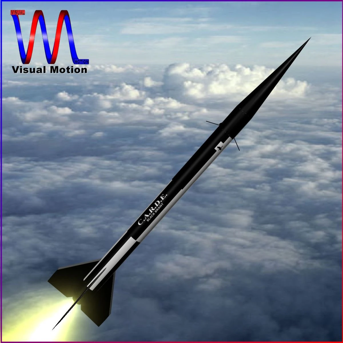 black brant ii sounding rocket 3D Model .c4d .max .obj .3ds .fbx .stl .blend 