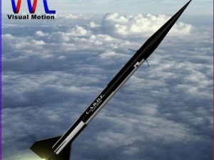 Cohete sonda Black Brant II Modelo 3D