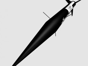 black brant ii sounding rocket 3D Model