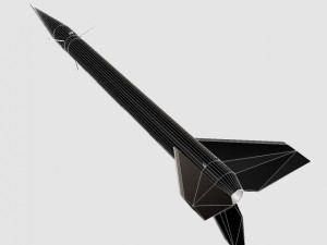 black brant ii sounding rocket 3Dモデル