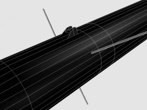 black brant ii sounding rocket 3D Model
