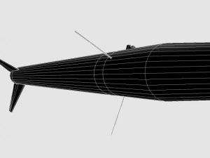 black brant ii sounding rocket 3D Model