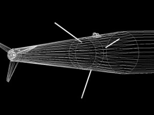 black brant ii sounding rocket 3D Model