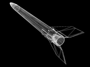 black brant vb sounding rocket 3D 模型