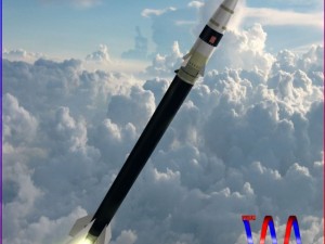 black brant vc sounding rocket 3D Model