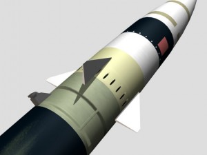black brant vc sounding rocket 3D Model