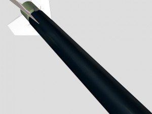 black brant vc sounding rocket 3D Model