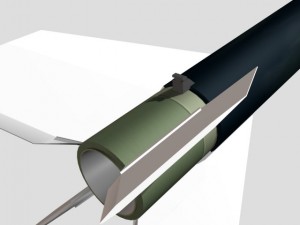 black brant vc sounding rocket 3D Model