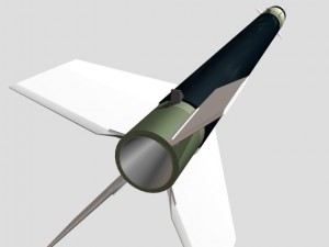 black brant vc sounding rocket 3D Model