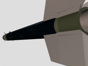 black brant vc sounding rocket 3D Model