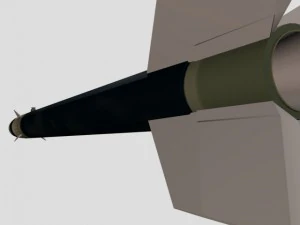 black brant vc sounding rocket 3D Model