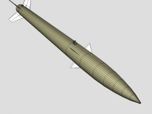 black brant vc sounding rocket 3D Model
