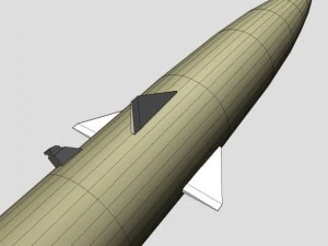 black brant vc sounding rocket 3D Model