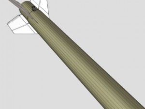 black brant vc sounding rocket 3D Model