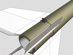 black brant vc sounding rocket 3D Model