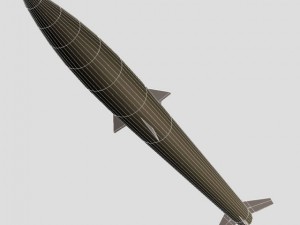 black brant vc sounding rocket 3D Model
