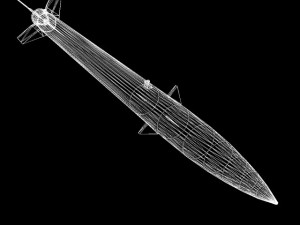 black brant vc sounding rocket 3D Model