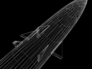 black brant vc sounding rocket 3D Model