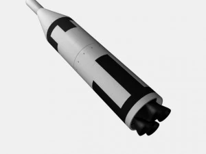 us navy ugm27 polaris a1 ballistic missile 3D Model