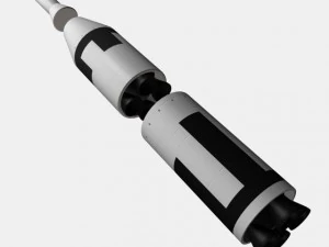 us navy ugm27 polaris a1 ballistic missile 3D Model