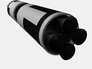 us navy ugm27 polaris a1 ballistic missile Model 3D