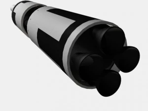 us navy ugm27 polaris a1 ballistic missile 3D Model