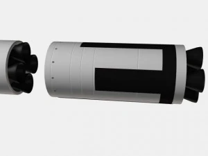 us navy ugm27 polaris a1 ballistic missile 3D Model