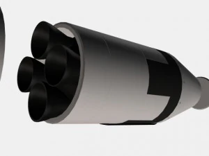 us navy ugm27 polaris a1 ballistic missile 3D Model