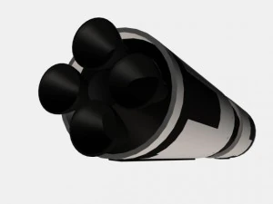 us navy ugm27 polaris a1 ballistic missile 3D Model