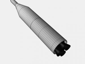 us navy ugm27 polaris a1 ballistic missile 3D Model