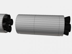 us navy ugm27 polaris a1 ballistic missile Model 3D