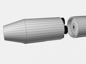 us navy ugm27 polaris a1 ballistic missile Model 3D