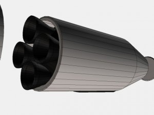 us navy ugm27 polaris a1 ballistic missile Model 3D
