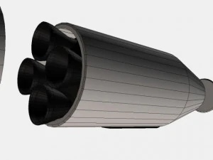 us navy ugm27 polaris a1 ballistic missile 3D Model