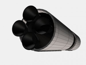 us navy ugm27 polaris a1 ballistic missile Model 3D