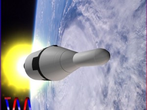 us navy polaris a2 ballistic missile 3D Model