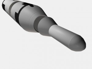 us navy polaris a2 ballistic missile 3D Model