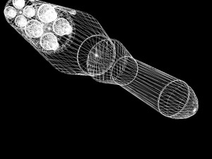 us navy polaris a2 ballistic missile 3D Model