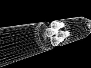 us navy polaris a2 ballistic missile 3D Model