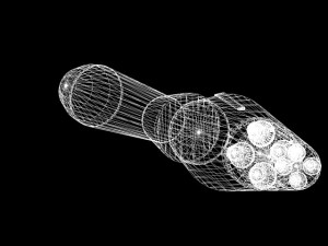 us navy polaris a2 ballistic missile 3D Model