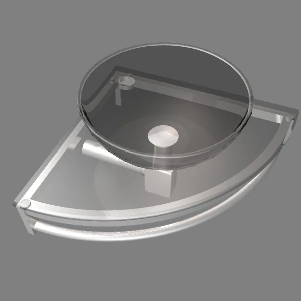 glass vessel sink 002 3D Model .c4d .max .obj .3ds .fbx .stl .blend
