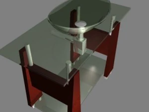 стеклянная раковина 001 3D Модель