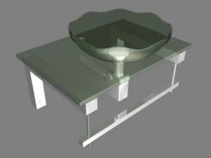glass sink 003 3D Model