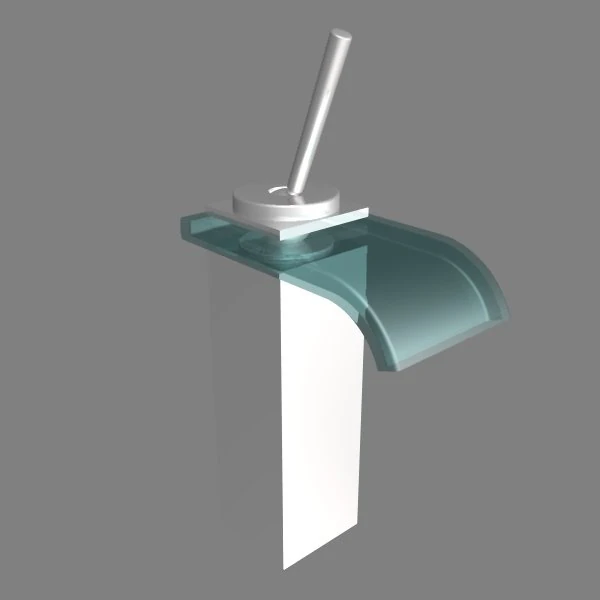 glass faucet 001 3D Model .c4d .max .obj .3ds .fbx .stl .blend