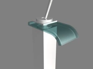 유리 수도꼭지 001 3D 모델