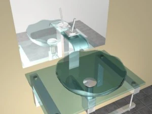glass faucet 001 3D Model