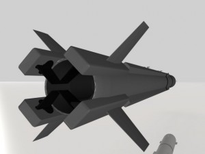 adarter airtoair missile 3D 모델